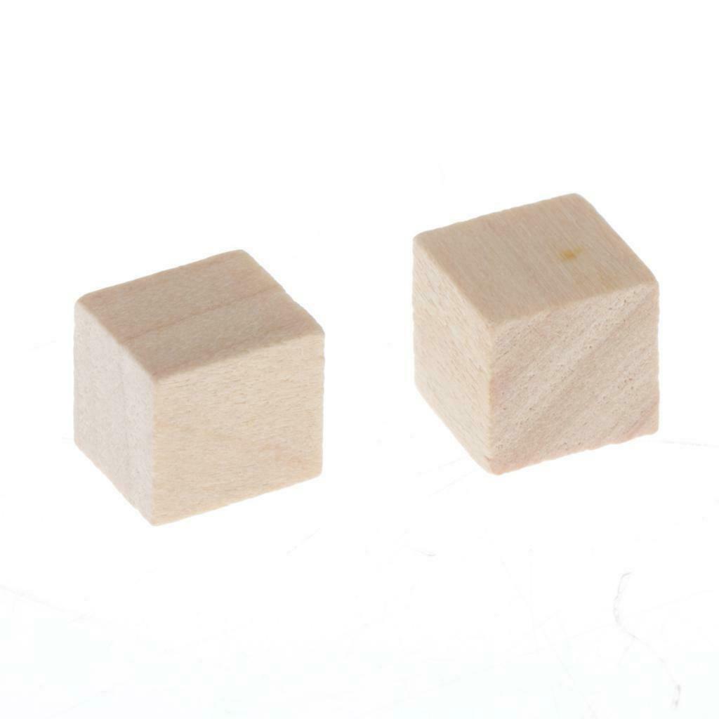 200Pcs Wooden Blank Dice Game Dice for DIY Decorating Craft Projects 10mm