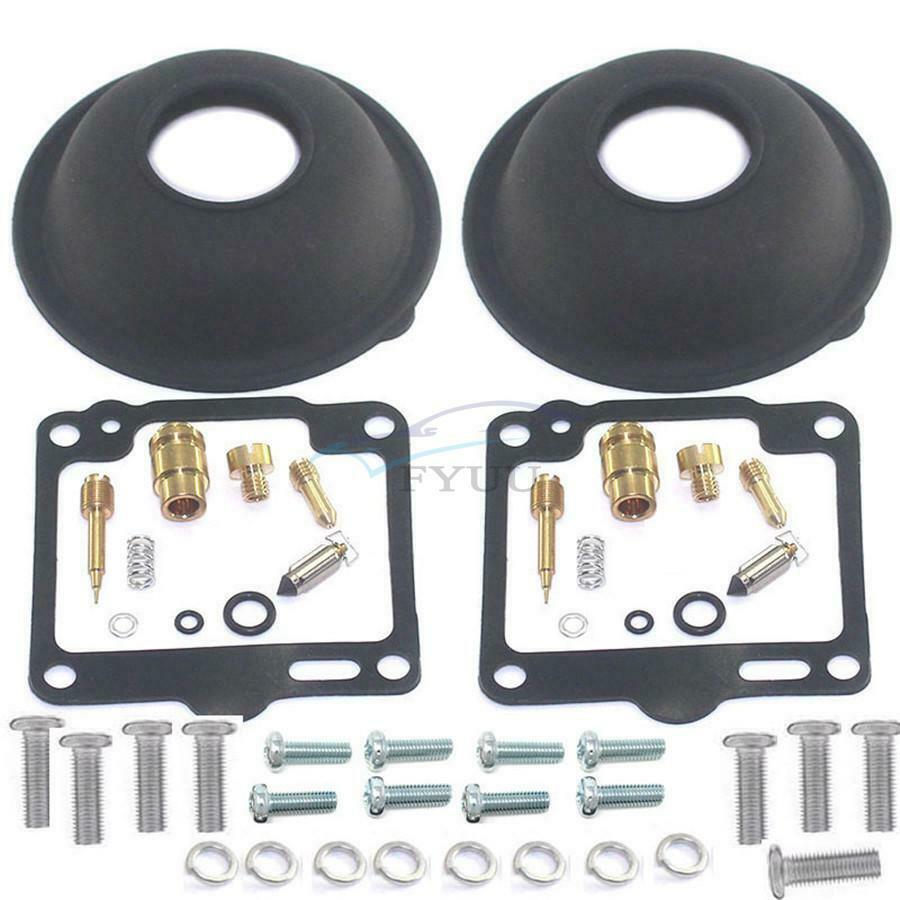 2 Sets of Carburetor Repair Kit Plunger Diaphragm For Yamaha XV750 Virago 750