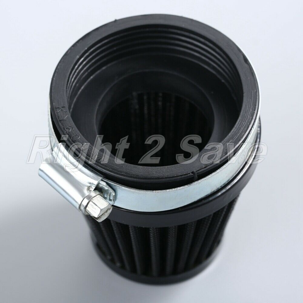 Motorcycle 60mm Air Intake Filter Cleaner for ATV Minibike Scooter Metal Rubber