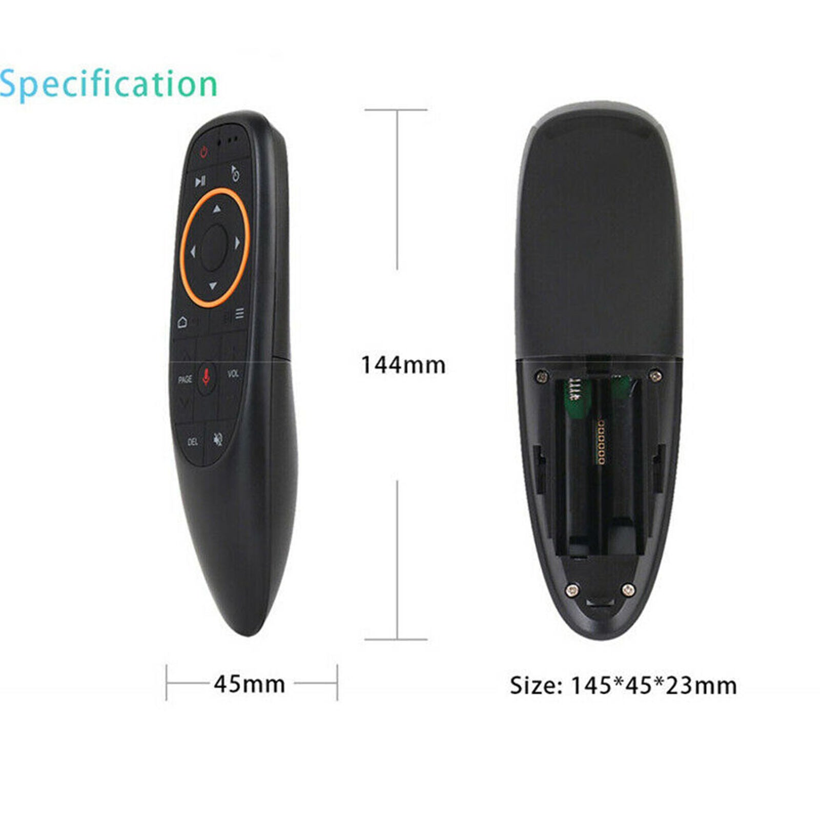 G10 2.4GHz Wireless Air Mouse Gyroscope Voice Remote Control USB Receiver For TV