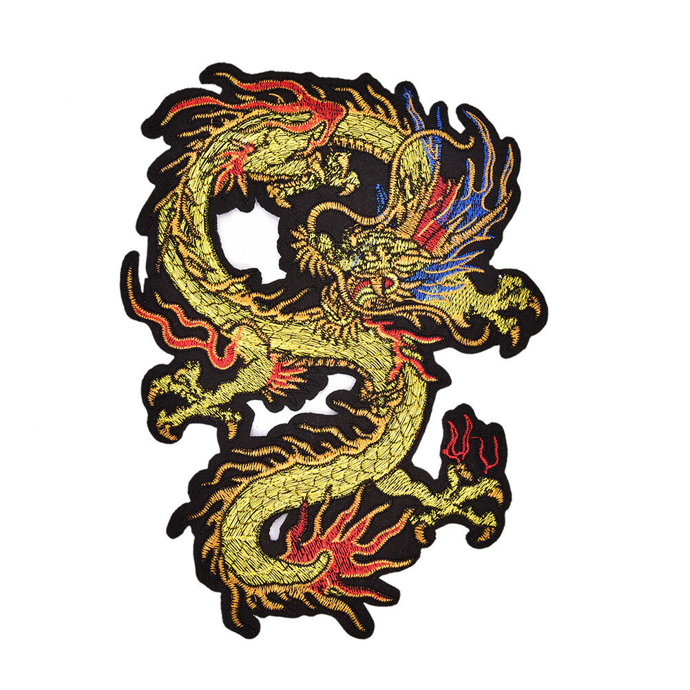 Applique Embroidery Dragon Patches for Clothing Coat Iron On Sewing On St.l8