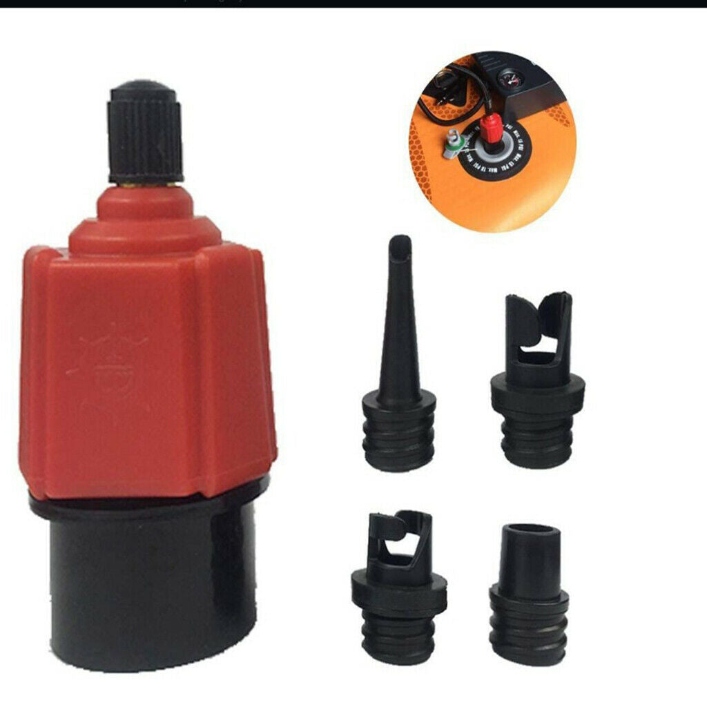 Inflatable Boat Foot Pump Hose Adapter Air Bed Swim Ring Pump Adaptor Nozzle