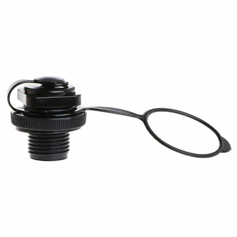 Air Valve Caps Screw Inflatable Boat Fishing Boats Raft Airbed Outdoor Black S