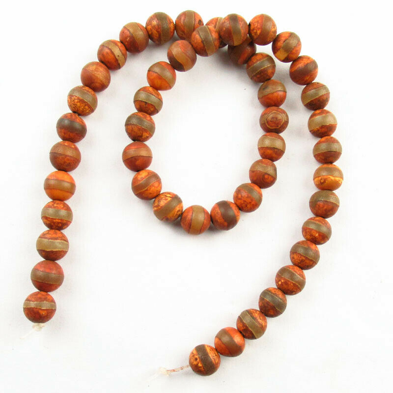 1 Strand 6mm Red Tibet Agate Heaven Eye Round Ball Loose Bead 15.5 inch A-375TZ