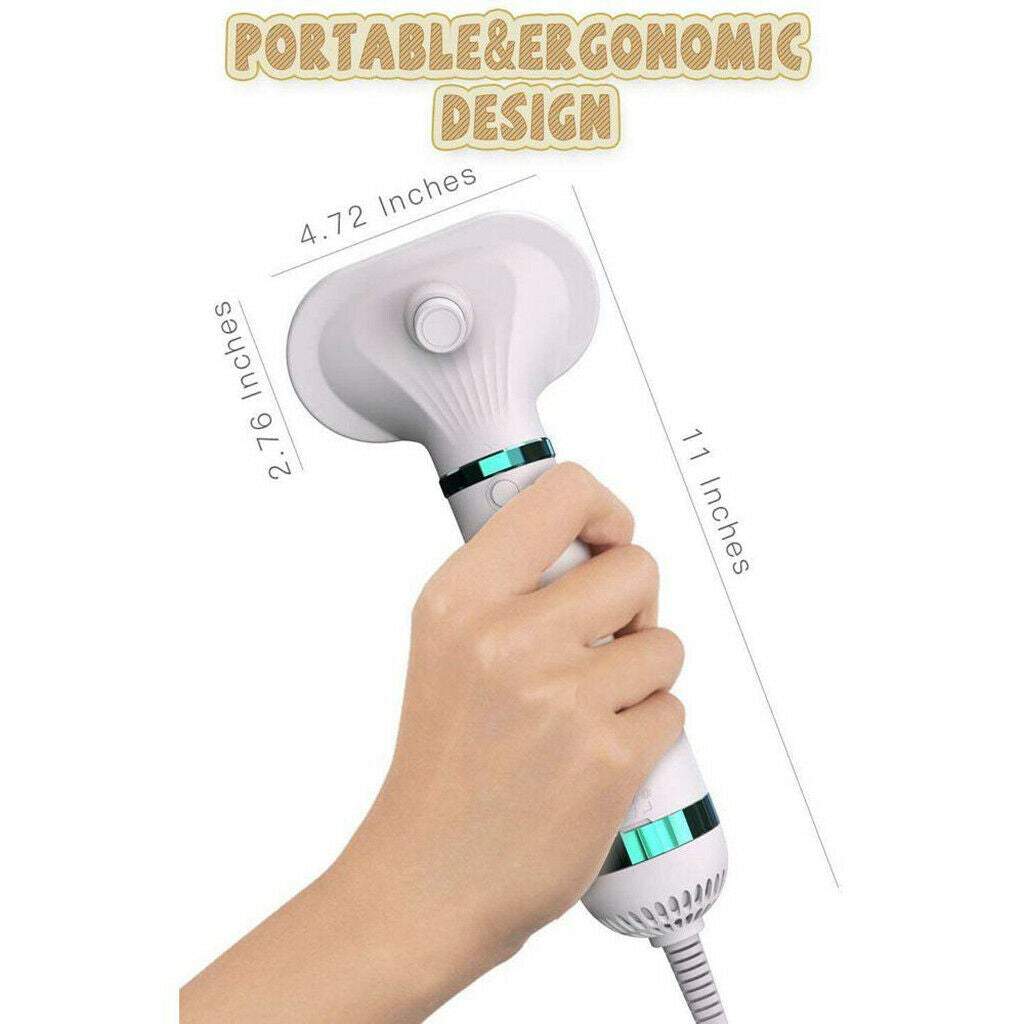 3-Wind Pet Hair Dryer 2 In 1 Pet Grooming Brush Dog Cat Keep Soft Neat UK Plug