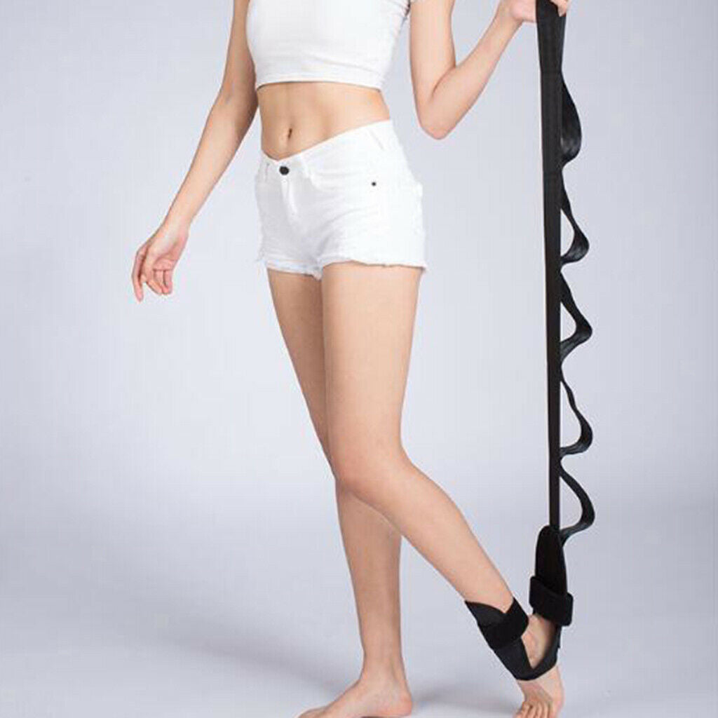 Durable Stretch Strap 43'' Belt 6 Loops 110cm Leg Stretcher Legs Foot Drop