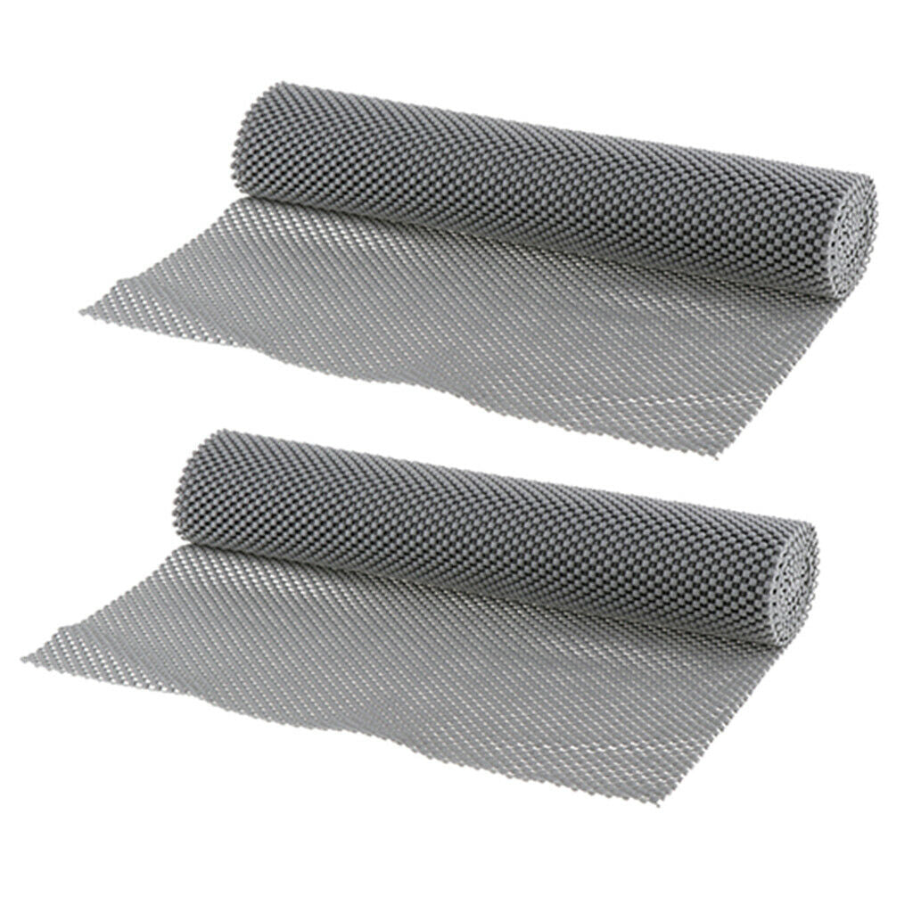 2 Rolls PVC Cabinet Liner, Non-slip Shelf Liners, Waterproof Cupboard Drawer