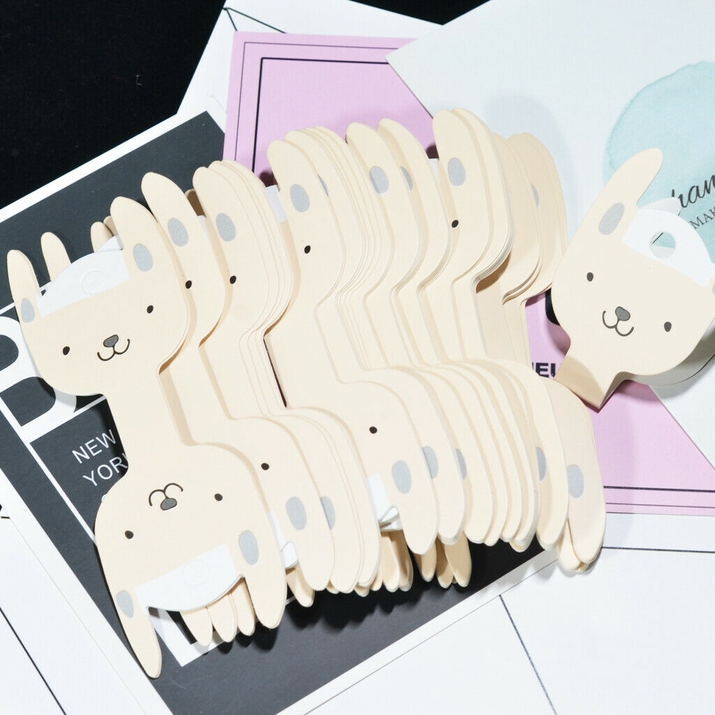 50x cartoon dog jewelry packaging card paper hair clip card