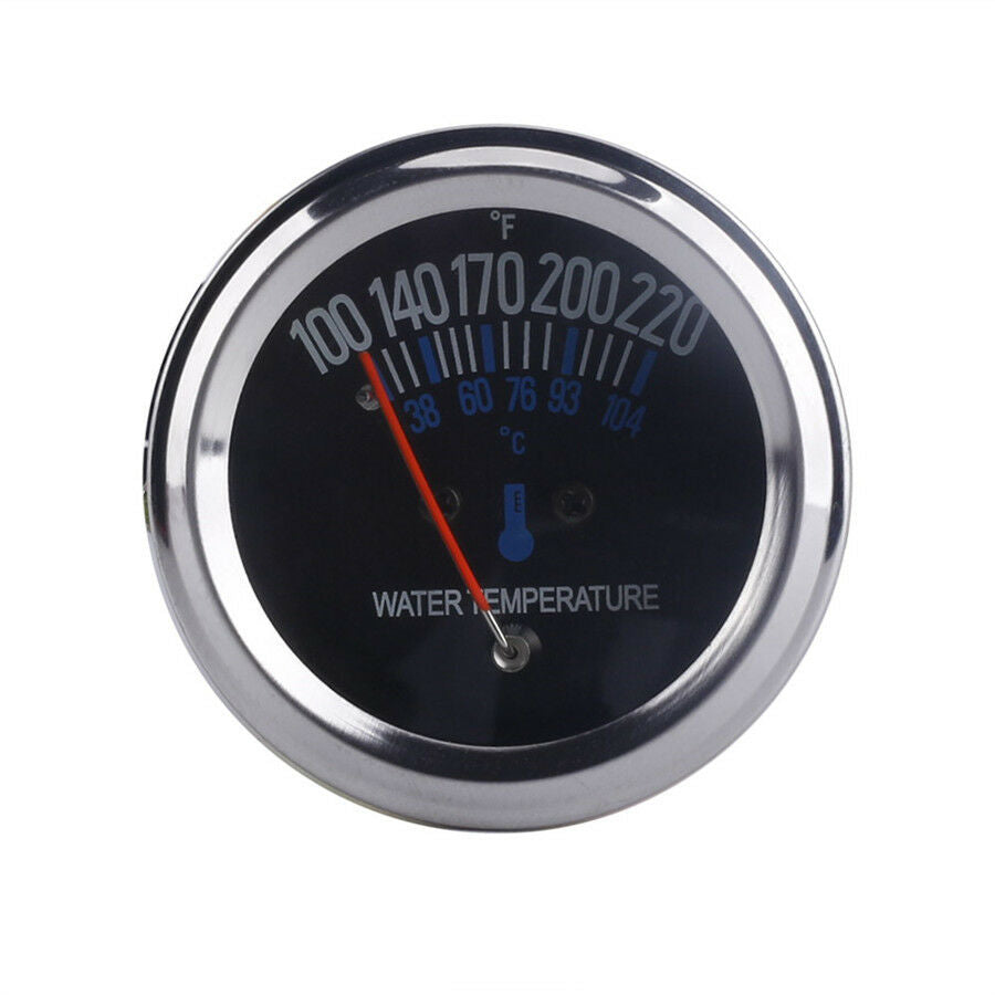 Black Mechanical Water Temperature Gauge with a 5/8 UNF Threaded End 38~104â„ƒ