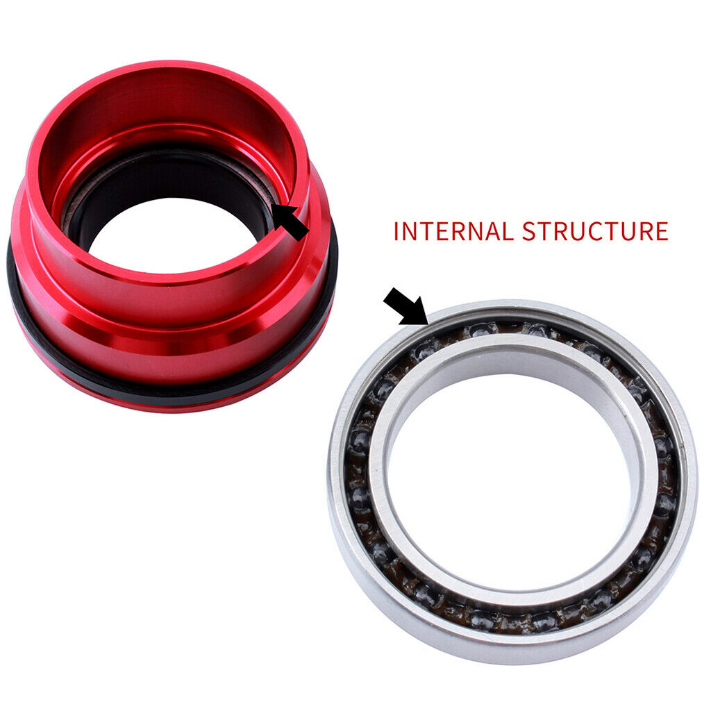 Bike Bottom Bracket Bicycle Replacement BB90-92 Ceramic Axis Shaft Red