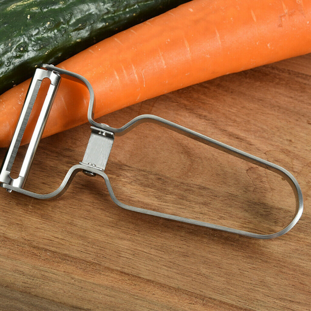 Stainless Steel Kitchen Veggie Potato Cucumber Vegetable Peeler Non-slip