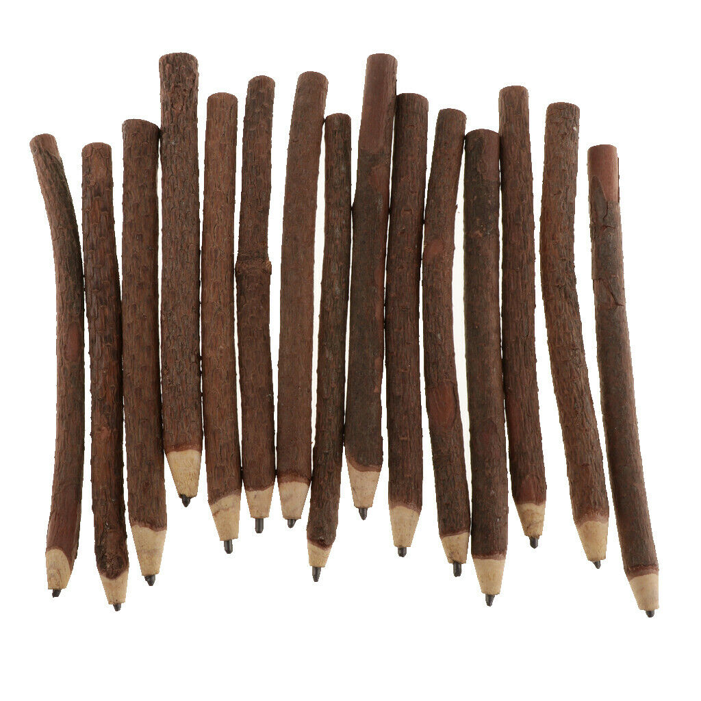 Twigs & Branches Pencils- 15 Wood Log Pencils Kids Students Gift Party Favor