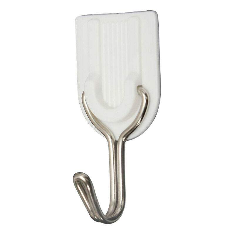 6 pieces Wall Door Hook Towel Holder Self-adhesive Bathroom Kitchen Glue Hook B6
