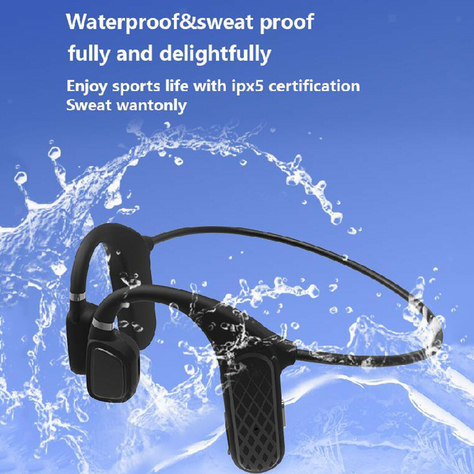 Air Conduction Headphones Bluetooth V5.1 Sport Open Head Wireless Headsets