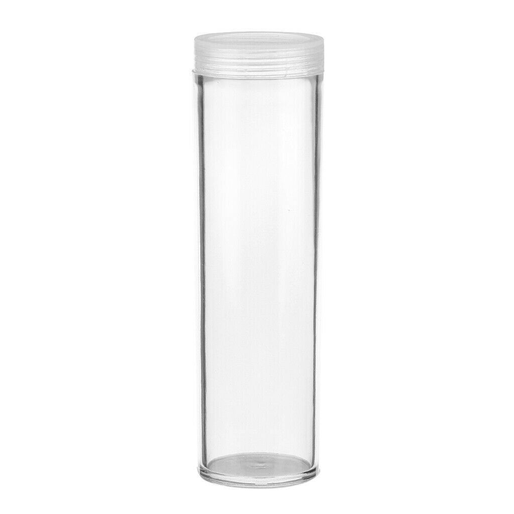 10 Pieces Coin Storage Display Capsules Round Boxes Organizer Container 25mm