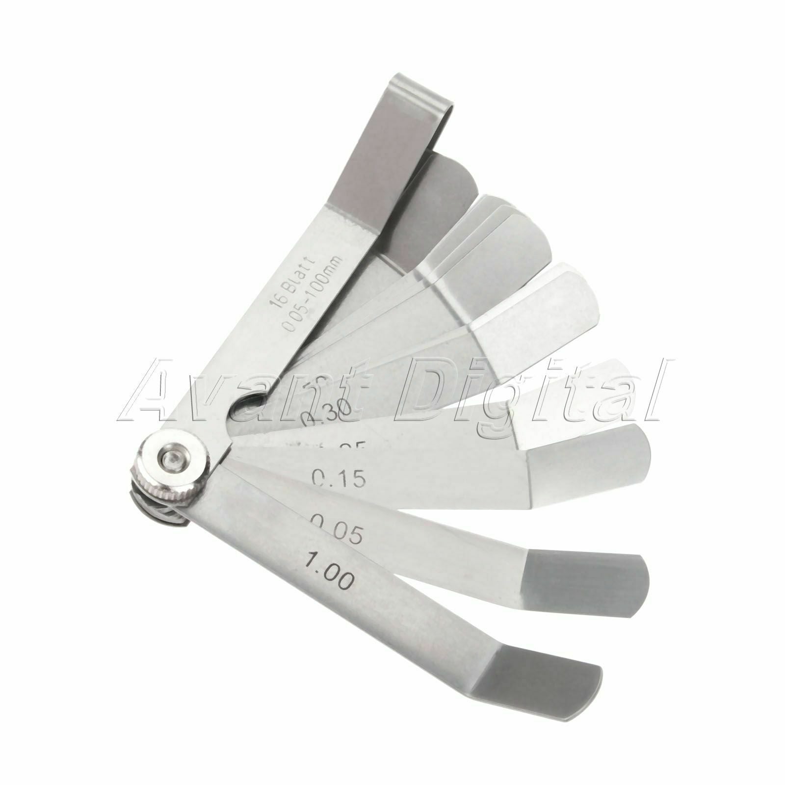 105mm Long 16 Blade Metric 0.05mm-1mm Feeler Gauge Feeler Gauge for Metric Set