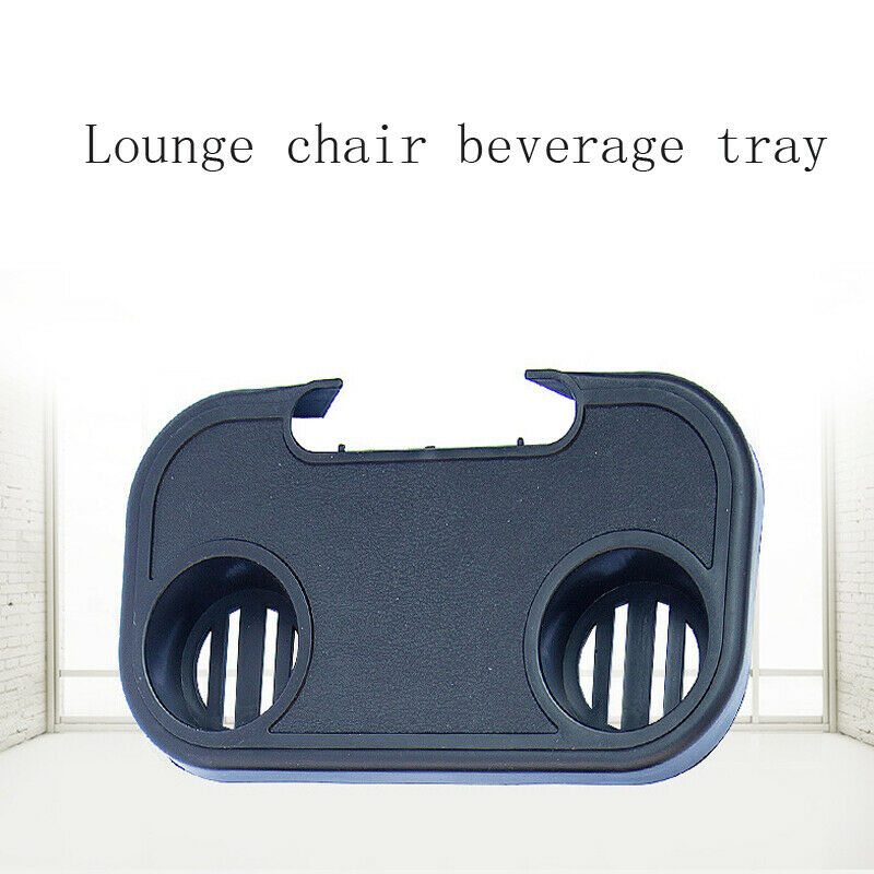 Home Garden Oval Zero Gravity Chair Cup Holder with Mobile Device Slot Food Tray