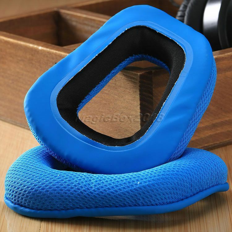 1 Pair Replacement Ear Pads Cushions for Logitech G35 G930 G430 F450 Headphone