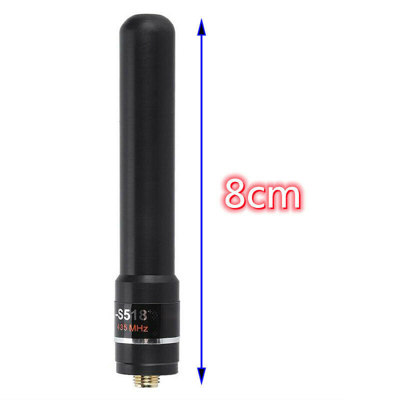 HH-S518+ SMA-F 145/435MHz High Gain Dual Band Short Antenna for Kenwood TK-370