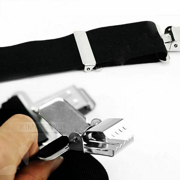 5cm Mens Suspenders X Style & 4 Clips Adjustable Fits All Heavy Duty Braces