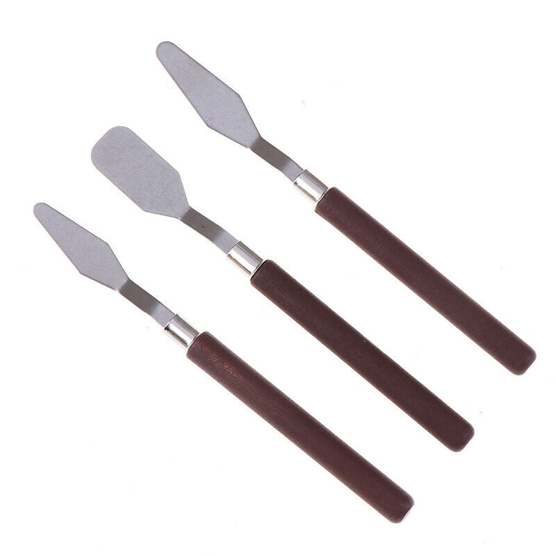 3pcs/set oil painting scraper of acrylic gouache oil paint color palette .l8