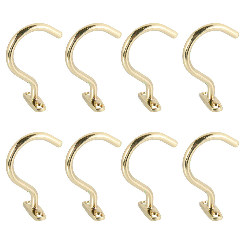 8PC Snooker Billiard Pool Cue Brass Hook Bridge Stick Pool Cue Hanger Holder