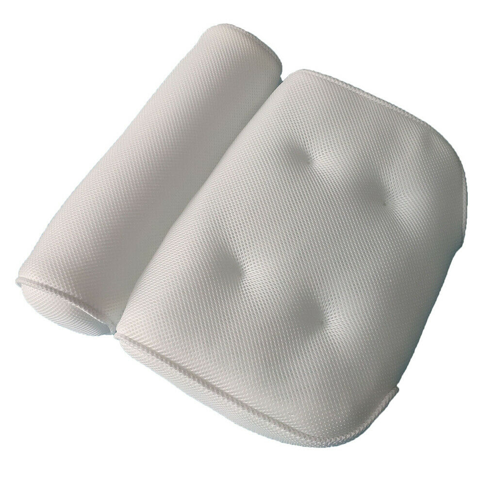 Soft Bath Pillow for Tub Neck Back Support Bathtub Cushion with Suction Cups