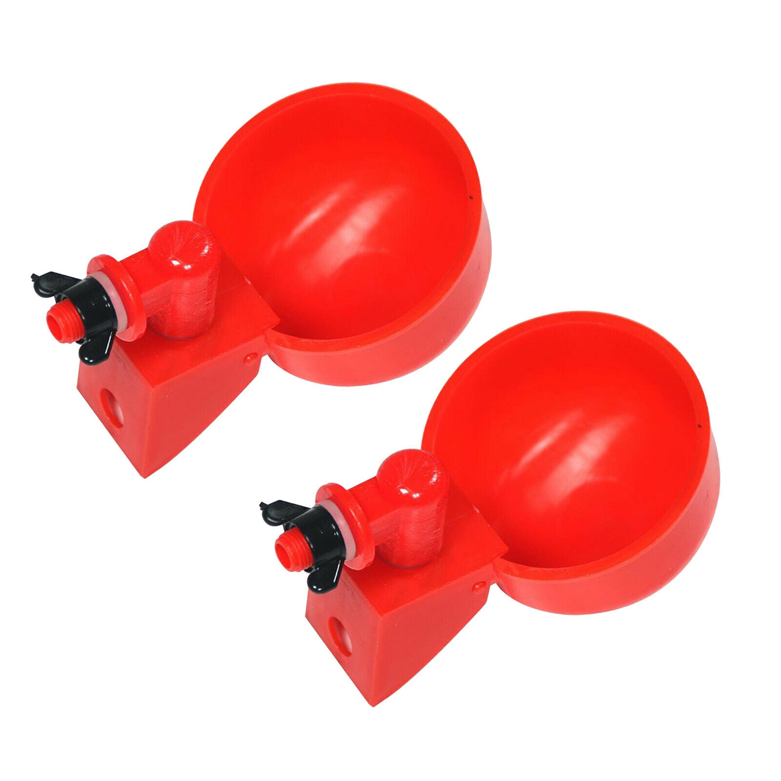 2x Poultry Watering Cups Livestock Waterer Breeding Goose Quail Feeder