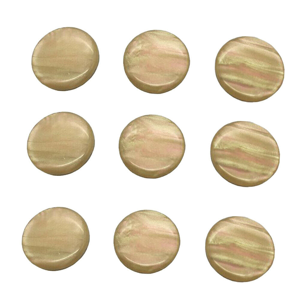 9x Plastic Trumpet Cornet Finger Key Buttons Mica Inlays for Trumpet Accs