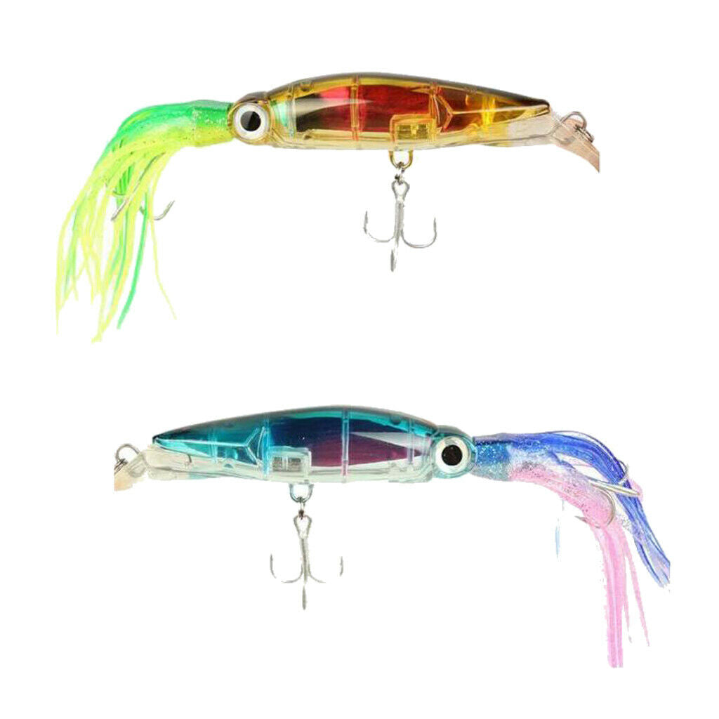 2 Pieces Squid Fishing Lure Tuna Marlin Trolling Lure Big Game Bait The sharp