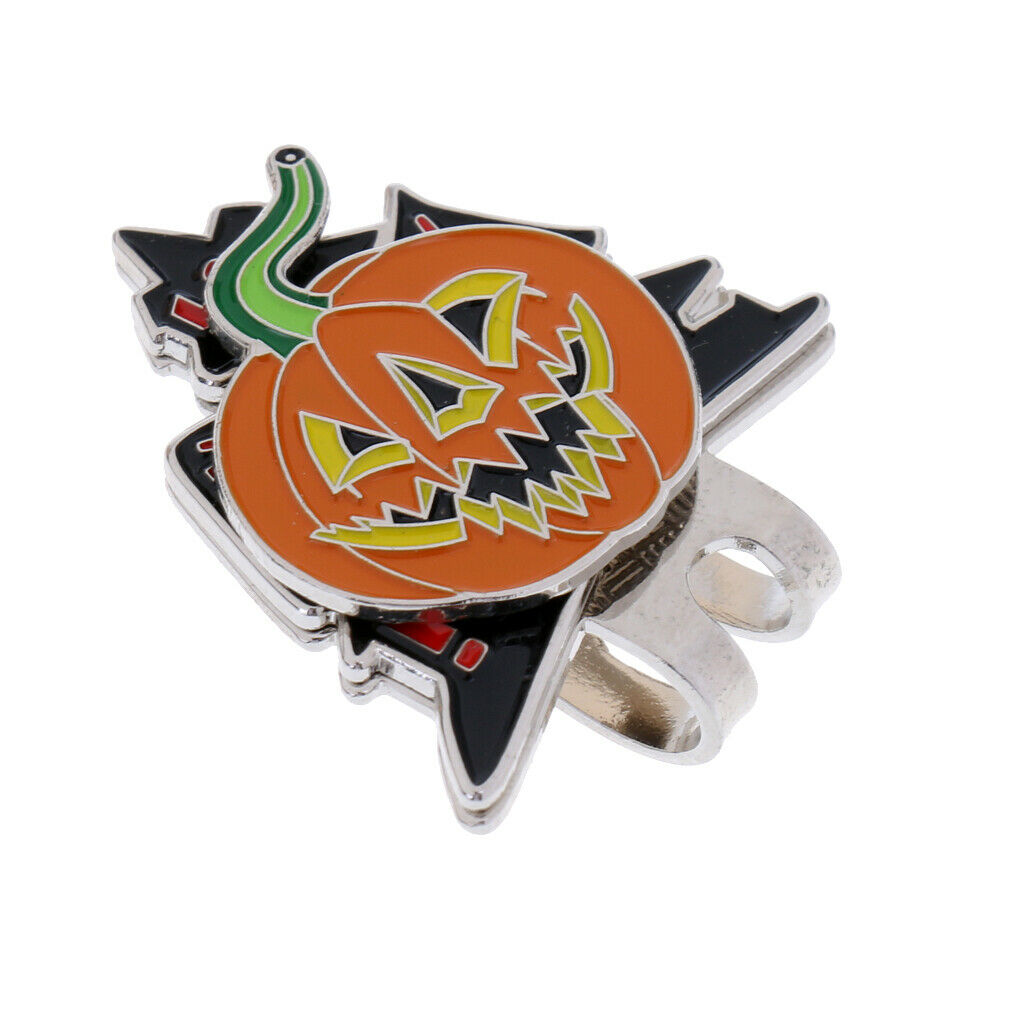 Strong Halloween Pumpkin Magnetized Hat Caps Visor Clip On