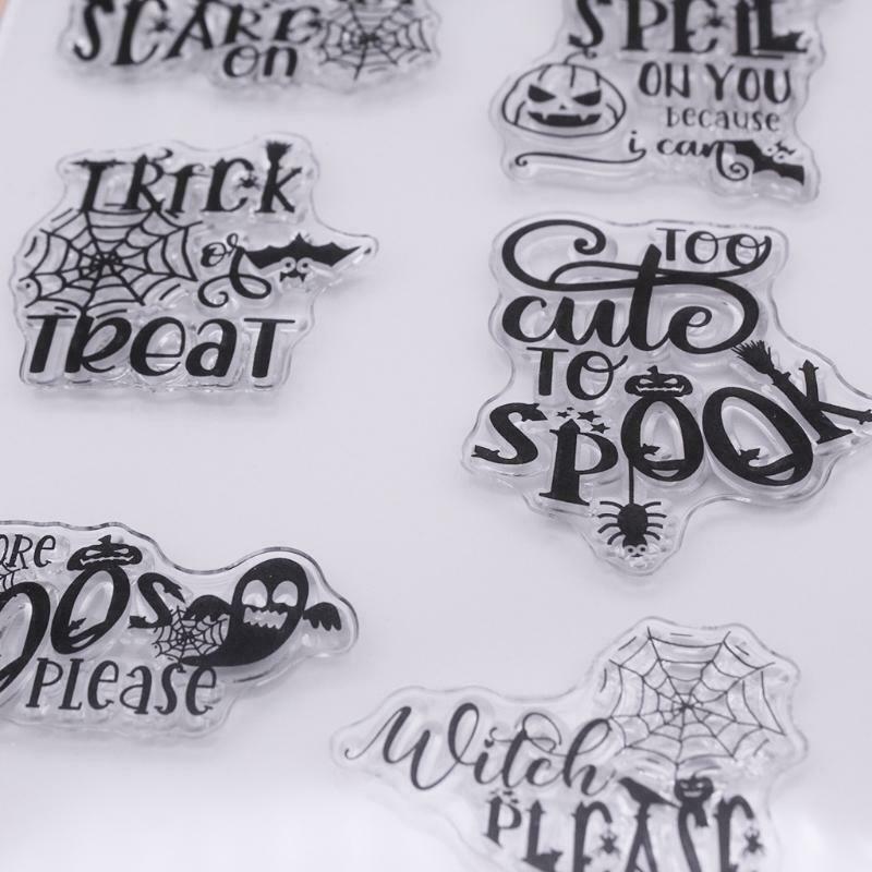 Trick or Treat Silicone Clear Seal Stamp DIY Scrapbooking Embossing Photo Album