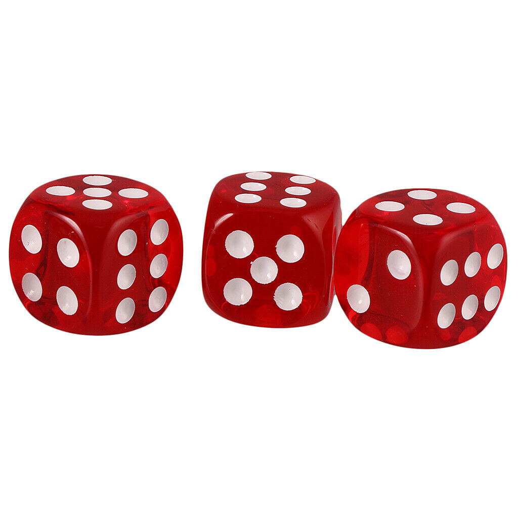 20pcs Six Sided Playing   D&D RPG Roleplay Game D6 Dices