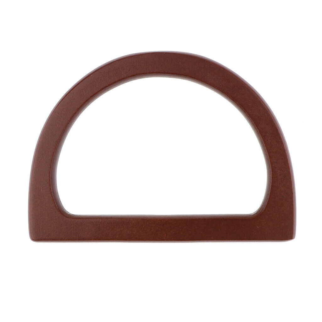 4pcs Wood D-Shape Bag Handle Coat Rack Replacement Purse Making Accessories
