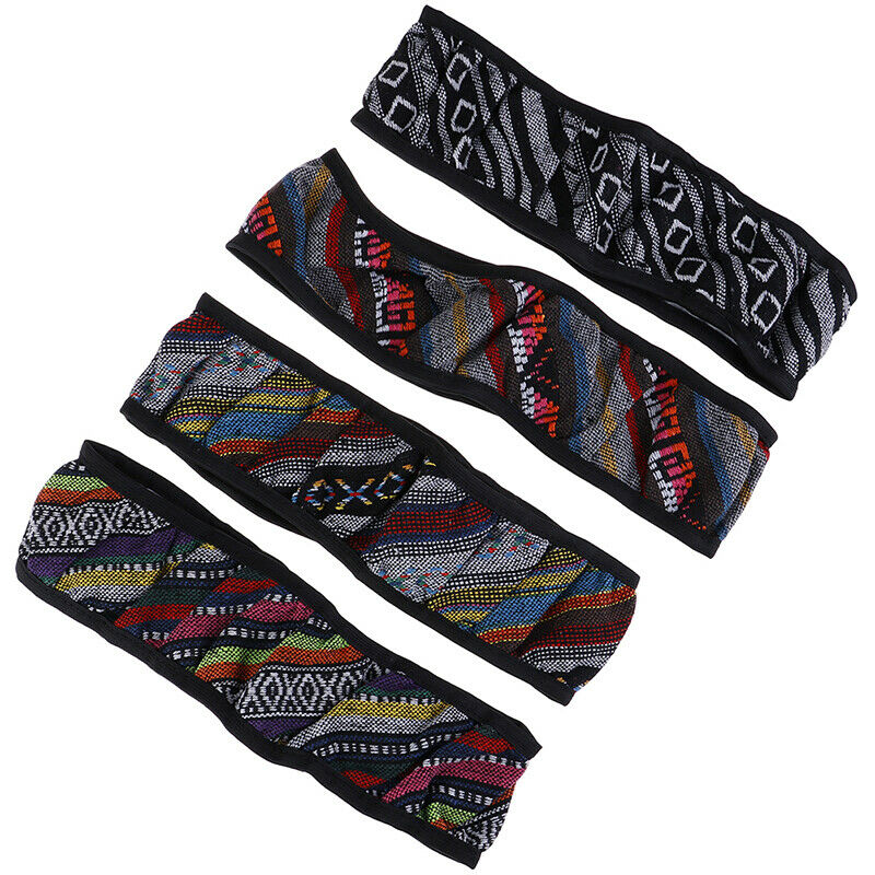 1x Pretty Ethnic Auto Car Steering Wheel Cover Breathable Flax Universal .l8