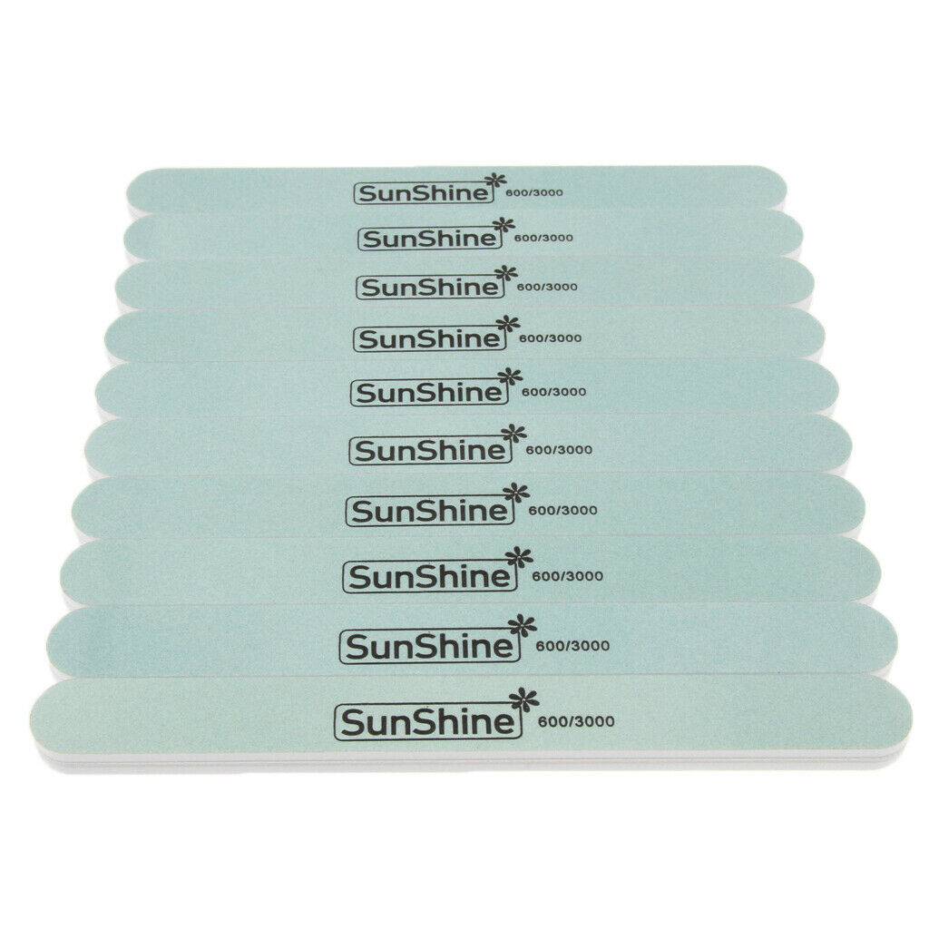 10Pcs Nail Files Sanding Buffing Buffer Nail Art Manicure Pedicure Tool Kit