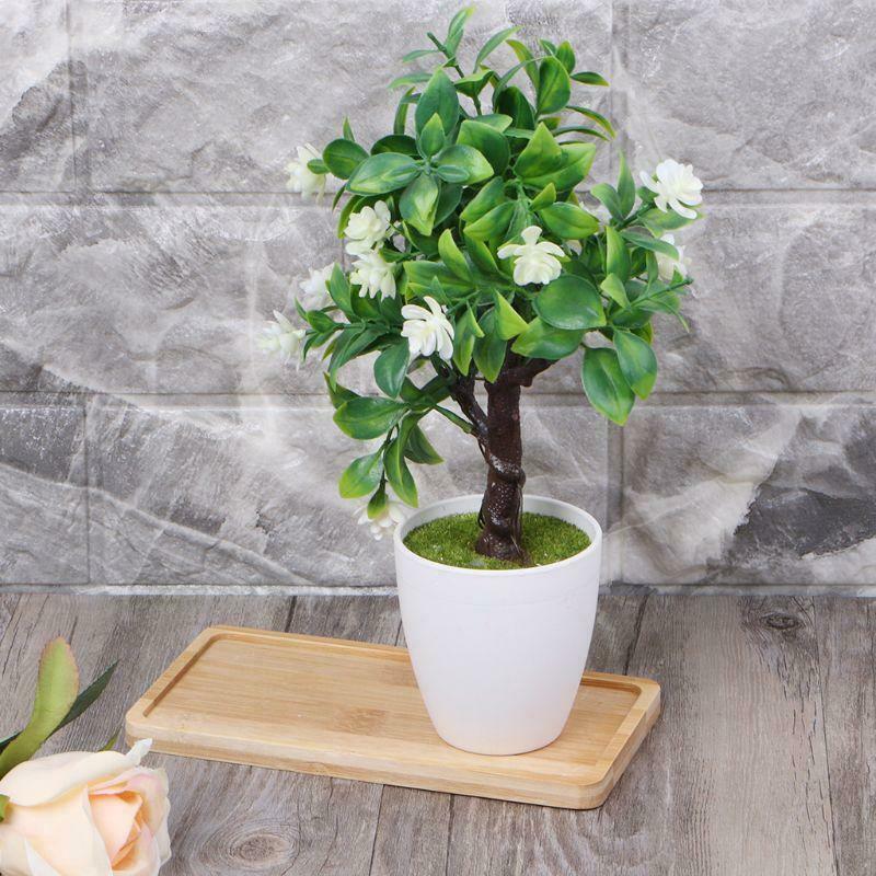 Rectangle Shape Bamboo Saucer Plant Tray Mini Plant Flower Pot Stand Favor Pot