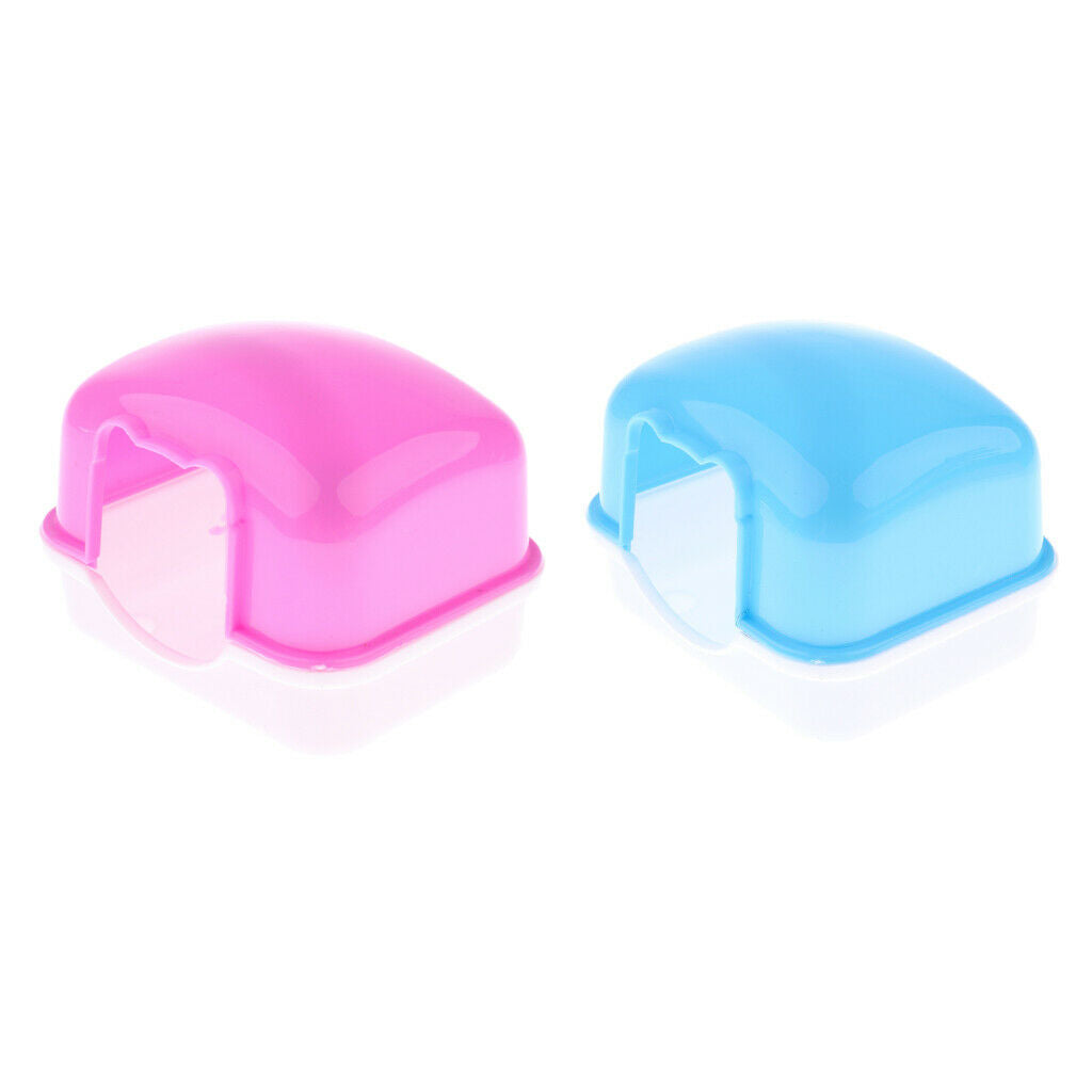 2Pcs Hamster Mini Travel Carrier House Cage for Small Pets Mice Rats Room