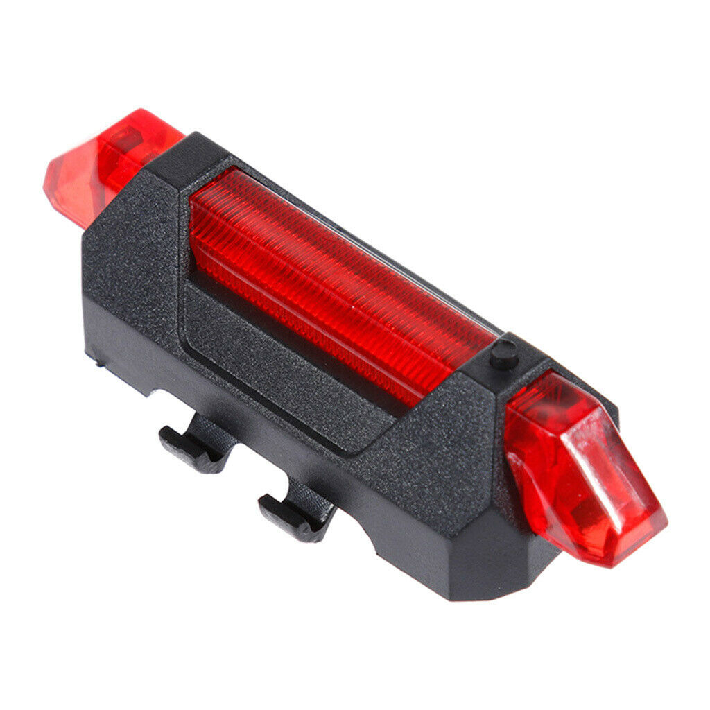 2 Pack Bike Bicycle LED Rear Light Cycling USB Rechargeable 4 Mode Red