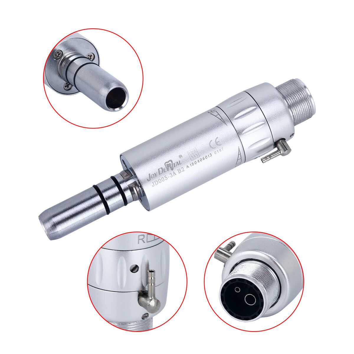 5X NSK Style Dental 2 Holes Low Speed Handpiece E-type Air Motor EX-203C
