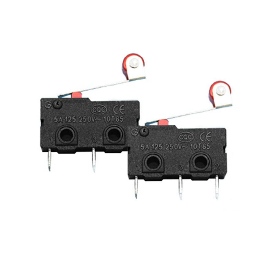 10 Pcs 3PIN Mini SPDT Micro Limit Switch Roller Lever Arm Snap Action Switch