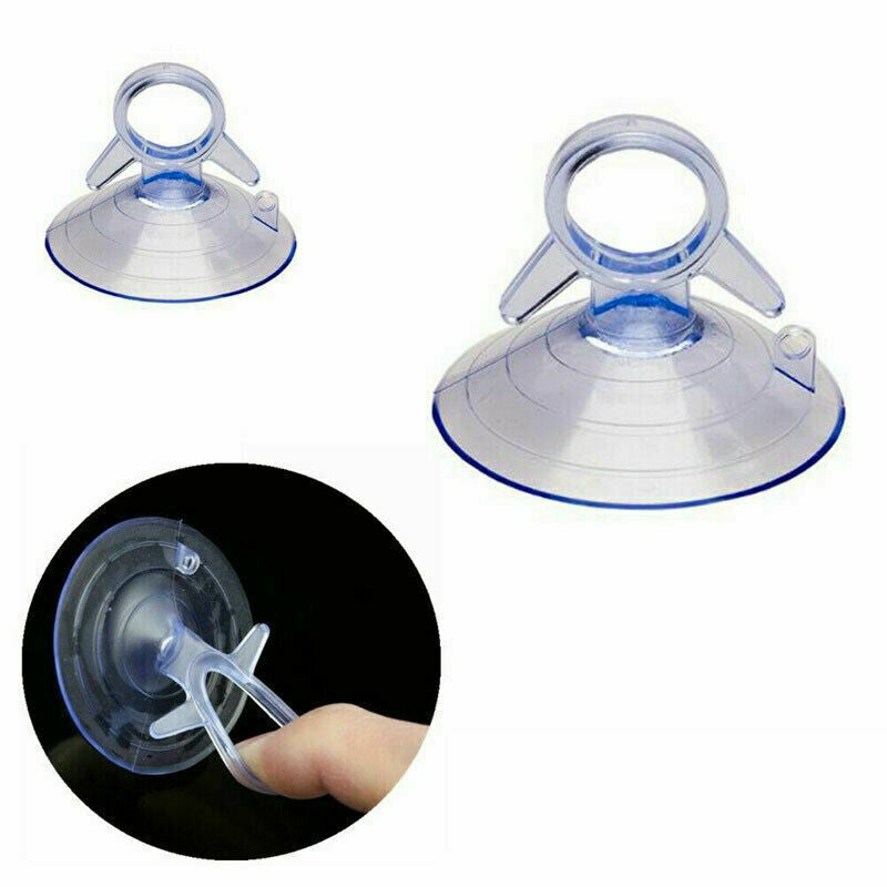 20 X 45mm Car Sunshade Suction PVC Cups Clear Rubber Plastic Window Suckers Pads
