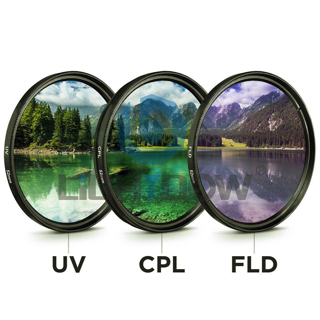 77mm Lens Filter Kits UV CPL FLD Polfilter Filters Set for   DSLR