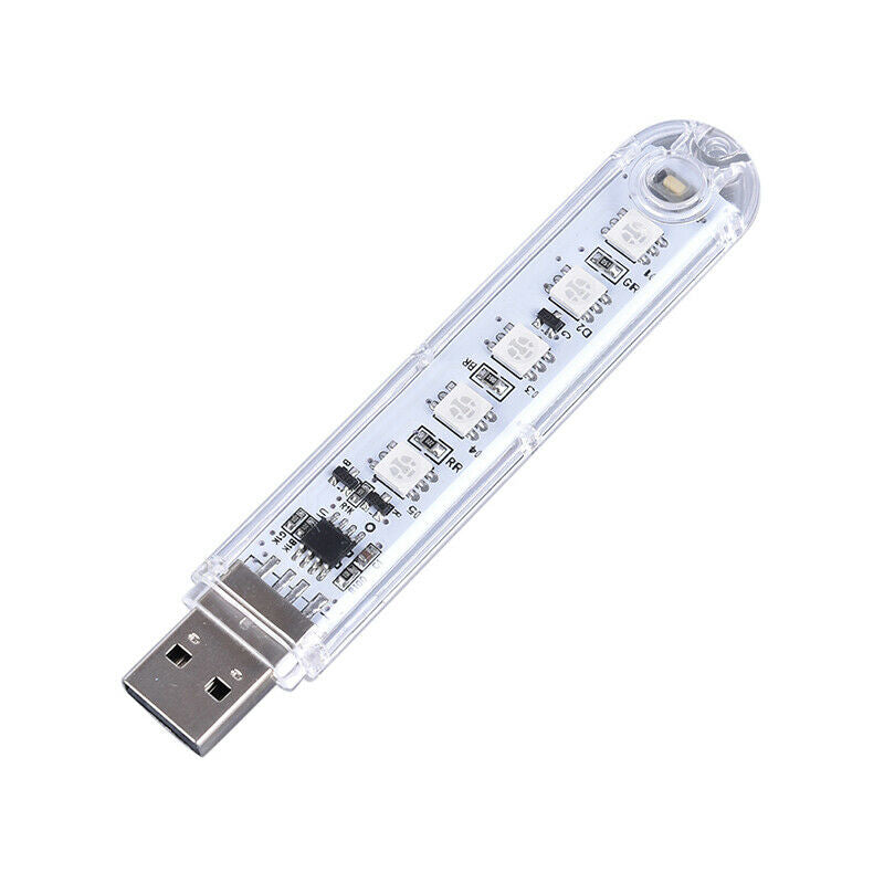 1PC Mini USB 5LED Book Lights Night Light Portable Power Reading La.l8