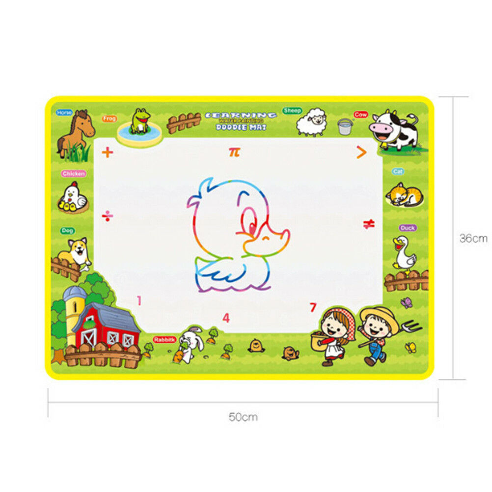 Water Drawing Mat With 2 Drawing Pen Kid'S Magic Water Drawing Play Mat DD