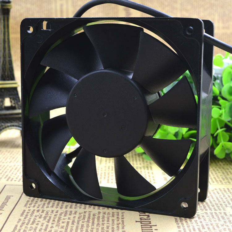 For 120mm 38mm AD1212HB-F93GP 12V 200CFM PC Cooling 3pin Metal 4 Screws Ball Bg