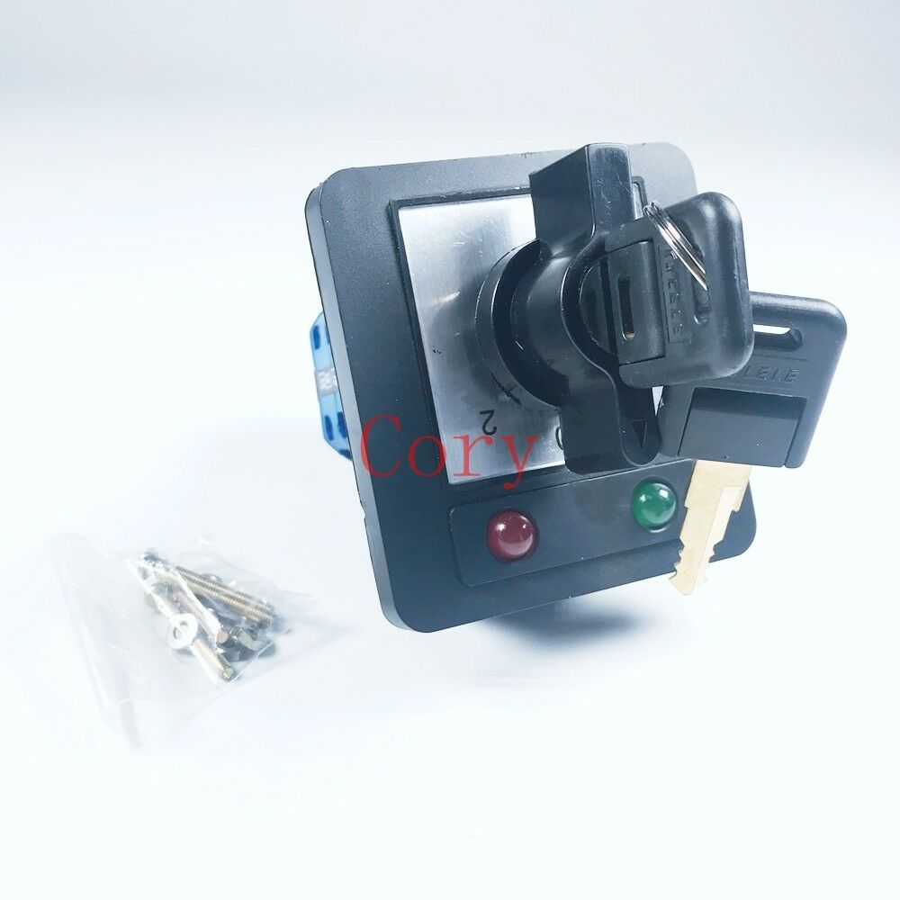 1PCS Changeover Switch 20A 380-440V/220-240V 3 Positions Key lock LED indicator