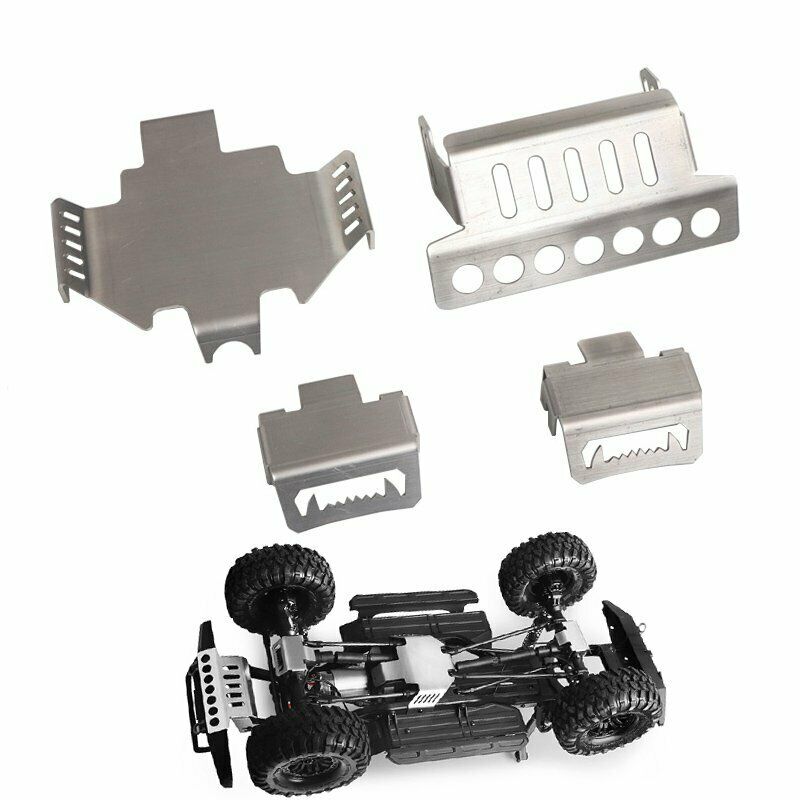 Metal Axle Protector Chassis Armor Plate Kit F 1/10 RC Crawler TraxxasTRX4 TRX-4
