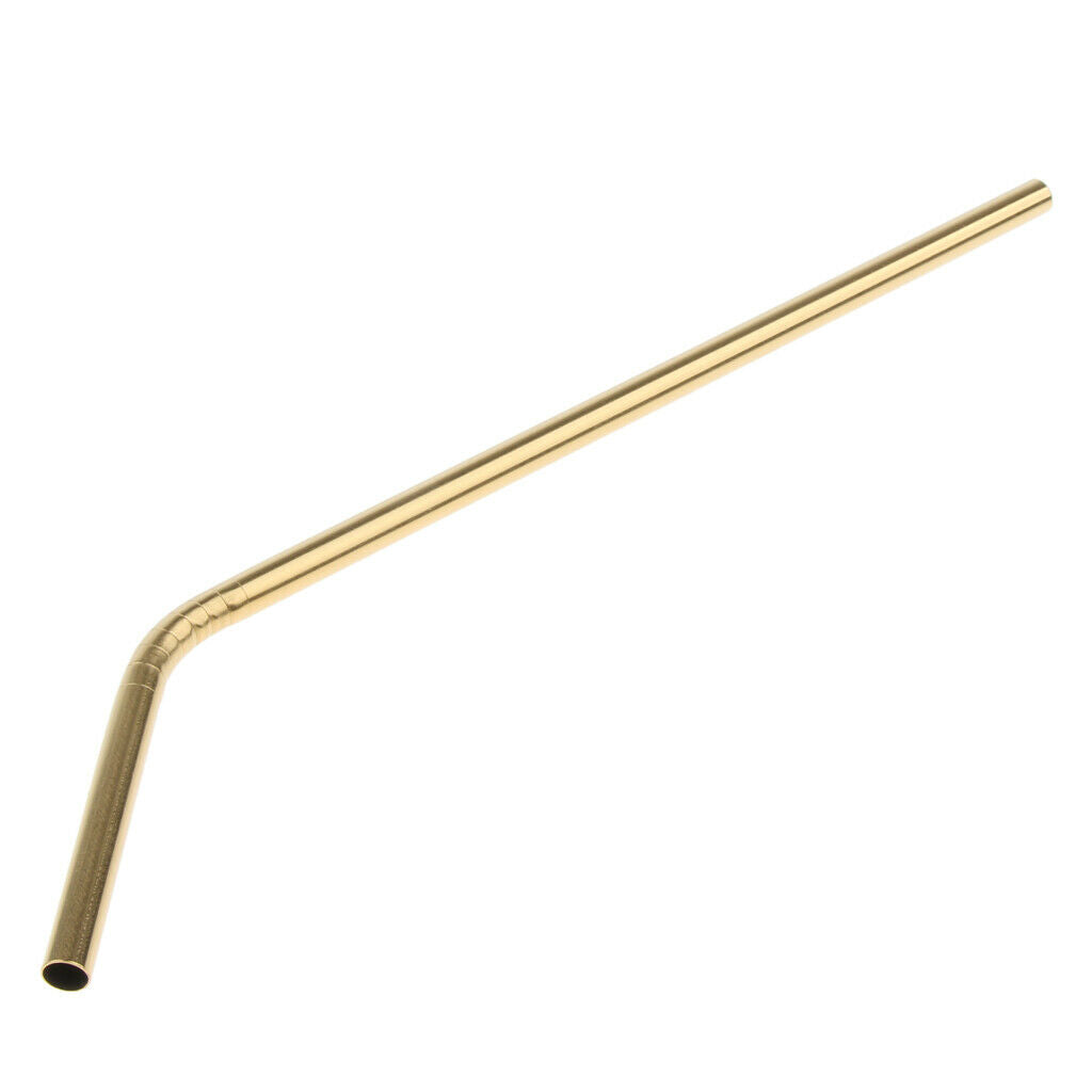 10 Pcs Reusable Bent Stainless Steel Straws Environmentally Friendly 21cm