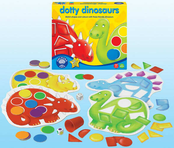 Orchard Toys 062 Dotty Dinosaurs  Kids Childrens British made Game 3 - 6 Years